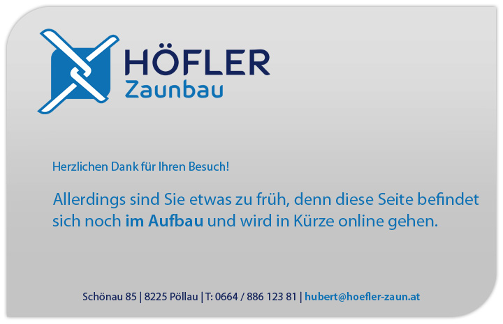 Höfler Zaunbau - Presite